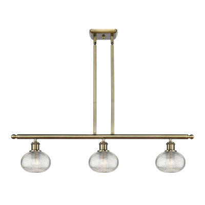 Luminaire suspendu pour îlot de cuisine 3 lumières Larrick
