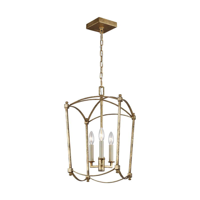 Olive 3-Light Chandelier, Or antique