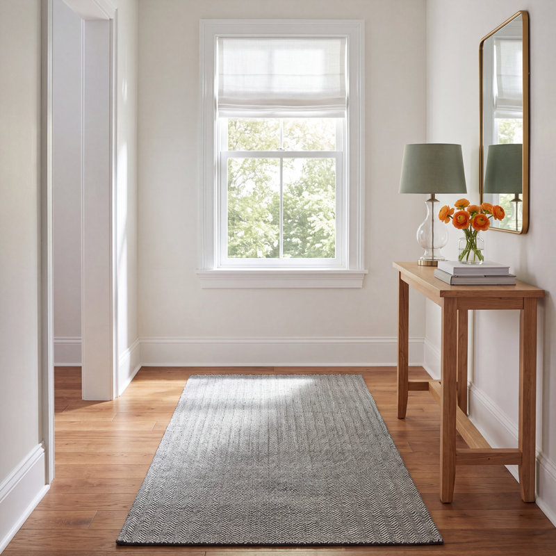 Rita Performance Wool Chevron Indoor Rug, Rectangle 5' x 8'