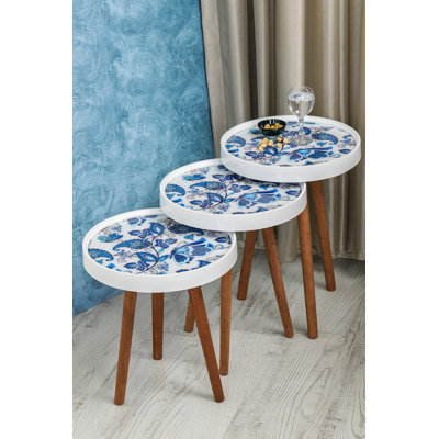 Glass Tray Top Nesting Tables
