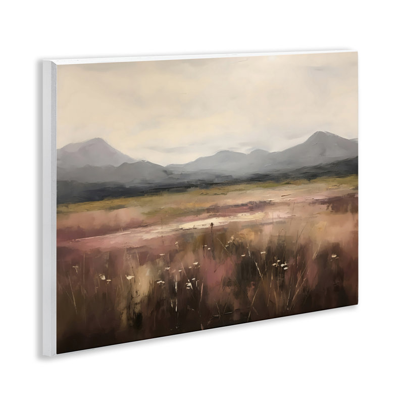 Flower Field Mountain Wall Plaque, design by Creative Studio