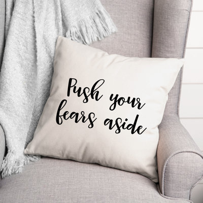 Coussin décoratif noir et blanc
