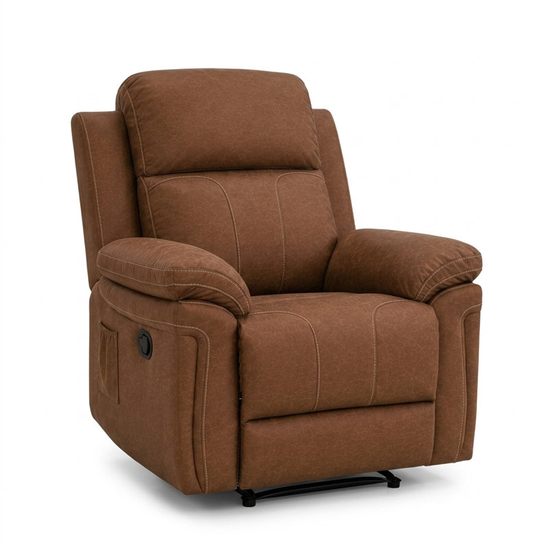 Fauteuil inclinable manuel en tissu Onyx Carmel, Carmel