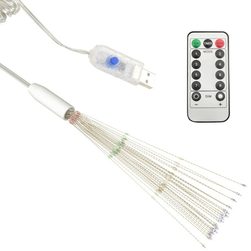 LED Twinkle Indoor / Outdoor Icicle Lights, Multicolour
