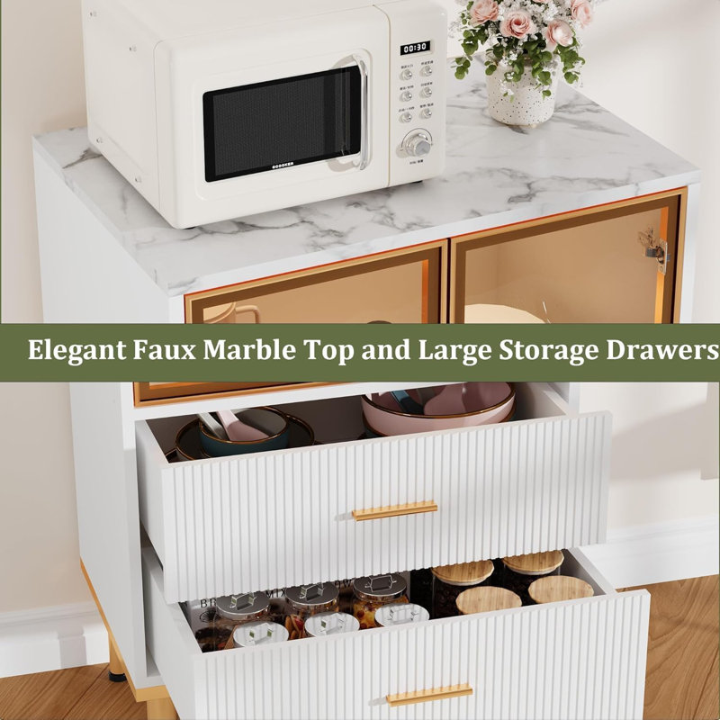54.8cm Kitchen Pantry, White