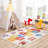 Rectangle Alerah Machine Woven Chenille Area Rug in White-182983728