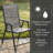 Outdoor Patio Chair Set (2-Piece) Stackable Portable, Gray-1393902834