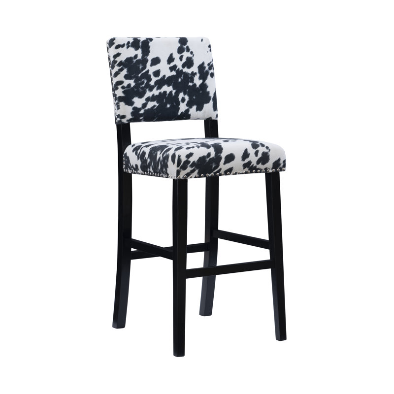 Tabouret de bar et de comptoir Kias, Tabouret de bar (siège d'une hauteur de 30 po), Noir