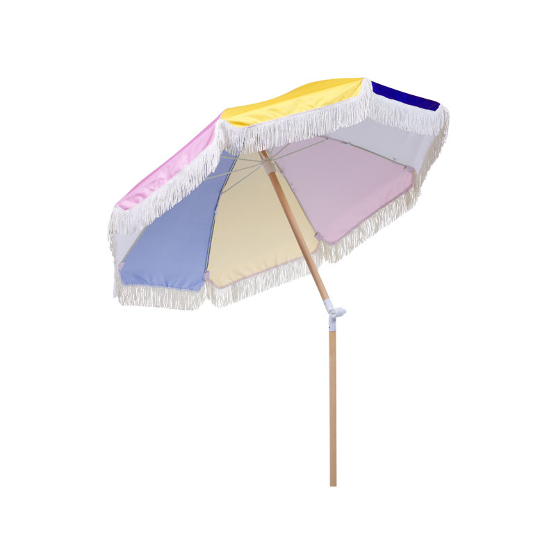 Areebe 150cm Market Parasol, Yellow/Blue