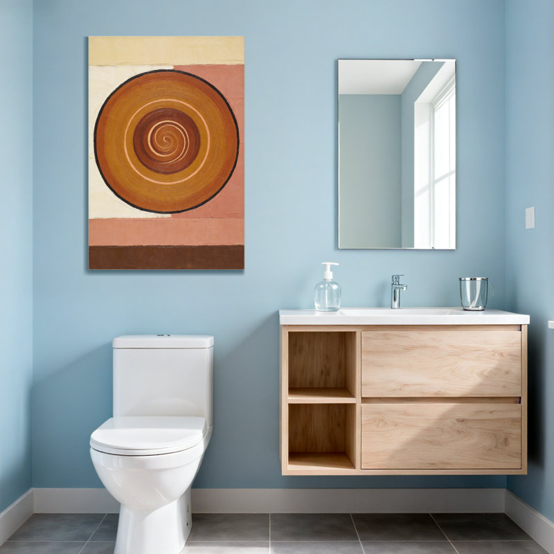 Abstract Spiral Pattern With Warm Earth Tones
