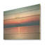 Minimal Coastal Sunset Skyline - Coastal Sunset, art mural sur bois de pin naturel-2046175388
