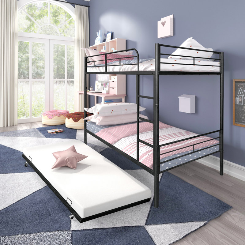 Lit superposé séparable avec lit gigogne (les matelas ne sont pas inclus)