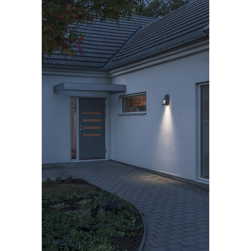 Potenza Outdoor Flush Mount, Lacquered anthracite