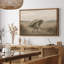 «Whimsical Frog Walking with Leaf Umbrella in Dreamy Countryside», reproduction d'art encadrée-250724340-250724343
