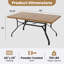 Table de patio pour l'extérieur avec trou pour parasol
