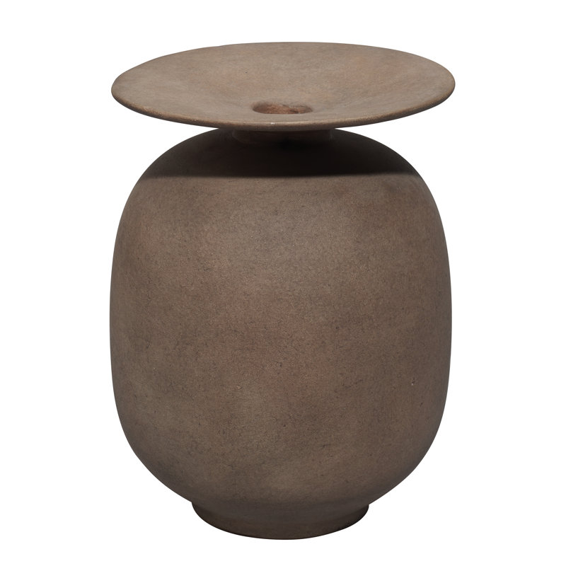 Vase de table en céramique Brue, Brun