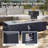 50,000 BTU 56 in. Rectangle Iron Propane Fire Pit Table W Tank Cover and Wind Guard for Outdoor Patio-1008693891