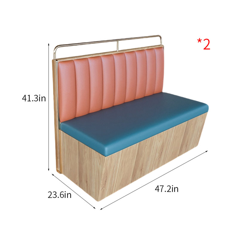 Banc rembourré en similicuir Light Luxury