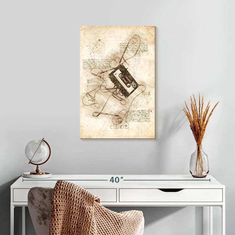 Abarca Cassette Tape, 24" H x 16" W