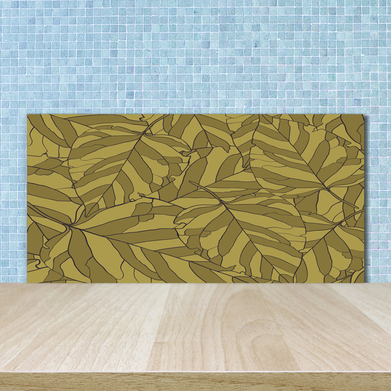 Adelajde 50cm W x 100cm L Glass Peel and Stick Panel