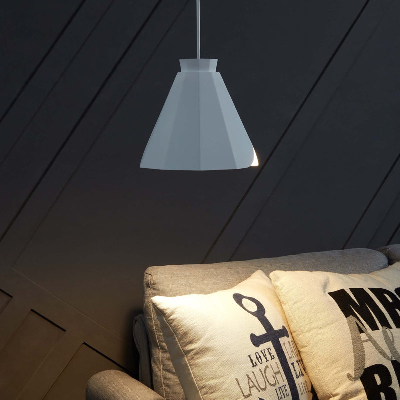 Luminaire suspendu moderne Millie White Midcentury