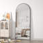 Carlyann Aluminium Framed Freestanding Full Length Mirror-398171638-365095602