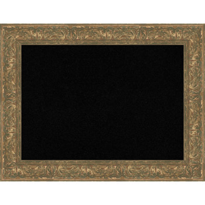 Tableau luxueux avec cadre doré de luxe, babillard en liège noir, tableau d'organisation, tableau d'affichage