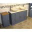 Eros 1230mm Double Bathroom Vanity with Vessel Stone Basin-209534944