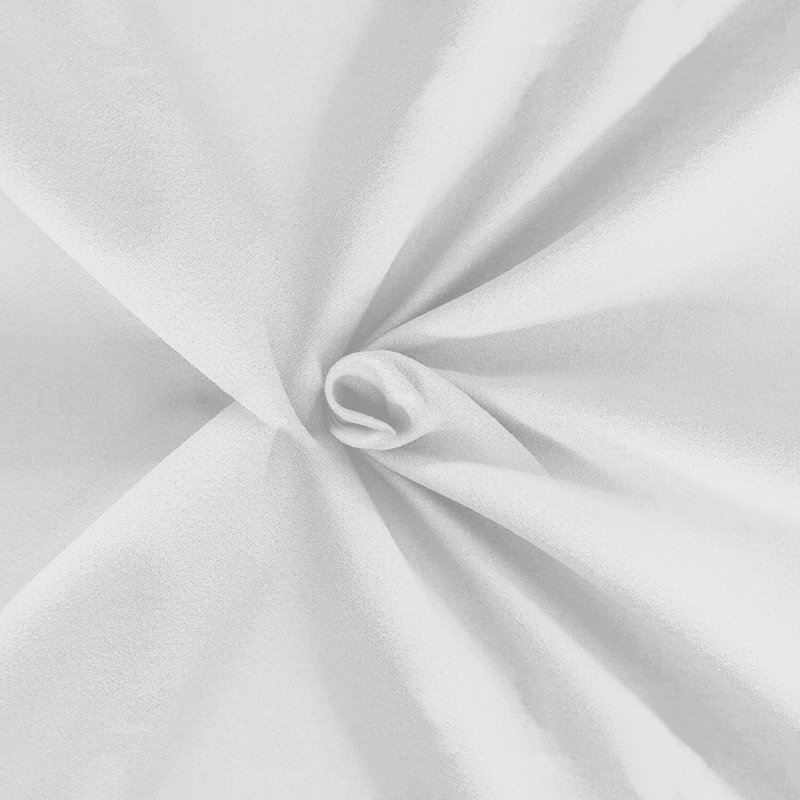 Soft & Breathable Microfiber Extra Deep Fitted Sheet, Double (4'6), White