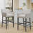 Upholstered Bar stool with armrest and footrest-924679967-930365615