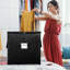  Bacs de rangement avec couvercles et poignées renforcées, sacs de rangement pour vêtements, boîtes de déménagement, paniers de rangement pour couverture, édredon, oreiller, literie-263963707