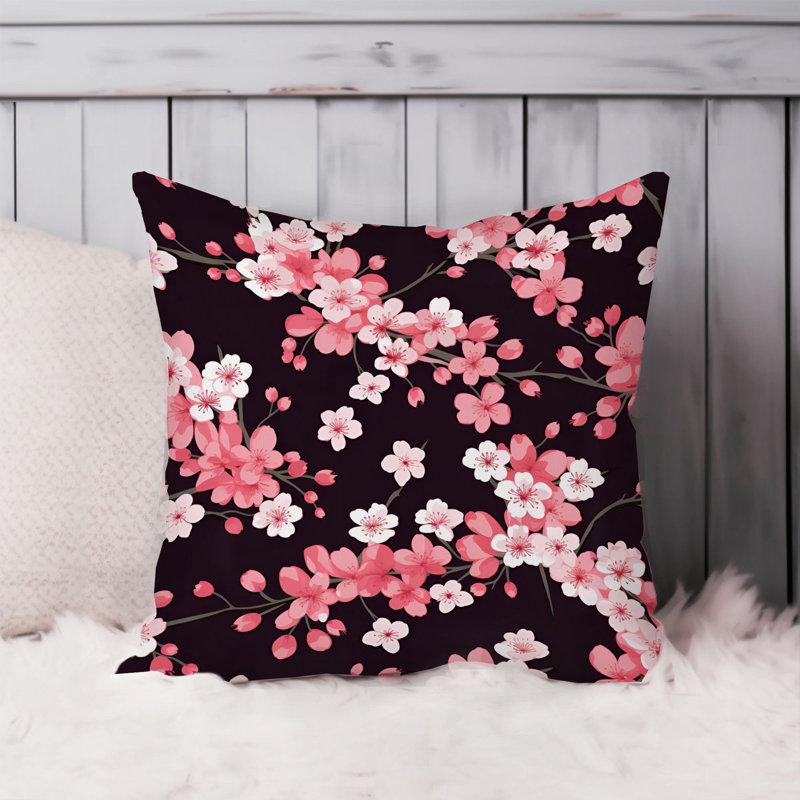 Floral Sakura Cherry Blossoms XIII Asian, 16"H x 16"W