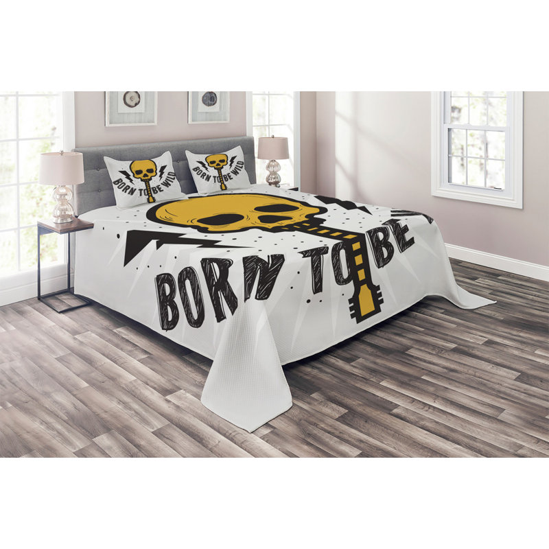 Polyester Coverlet, Queen Bedspread + 2 Shams