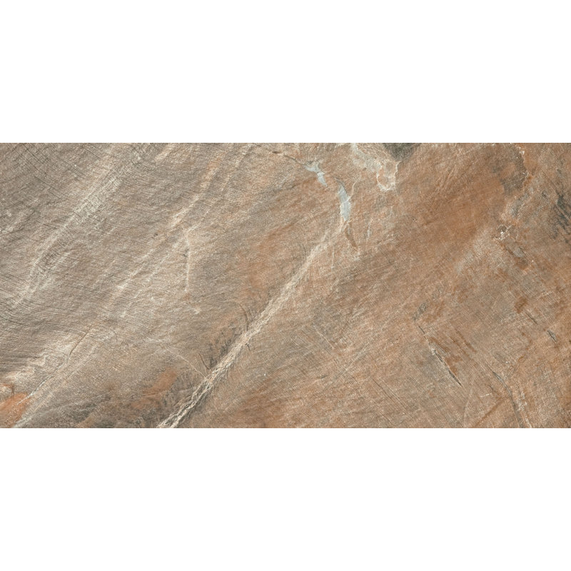Fossil 12" x 24" Porcelain Stone Look Wall & Floor Tile, Brown