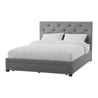 E.King Bed, Gray