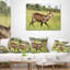 Coussin lombaire en herbe antilope waterbuck africain