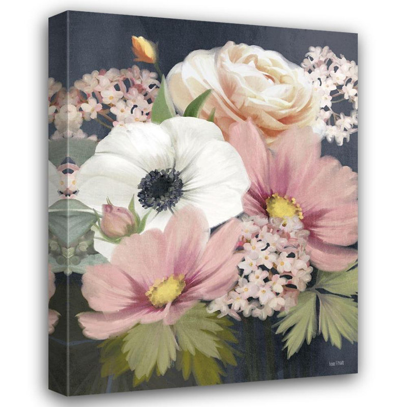 Art sur toile tendue Red Barrel Studio® House Fenway Gallery: Spring Harmony Floral II, H 36 po x l 28 po