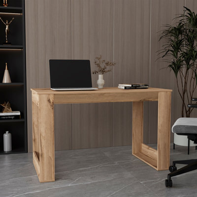 Eulla 28.7" H x 47.2" W Writing Desk, Rectangular Manufactured Wood Home Office Desk