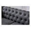 Causeuse de canapé classique en similicuir Chesterfield
