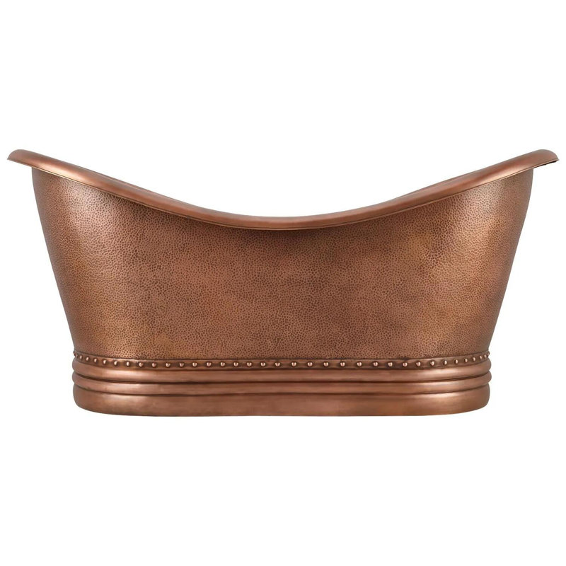 Handmade Bronze Oval Freestanding Soaking Bathtub
