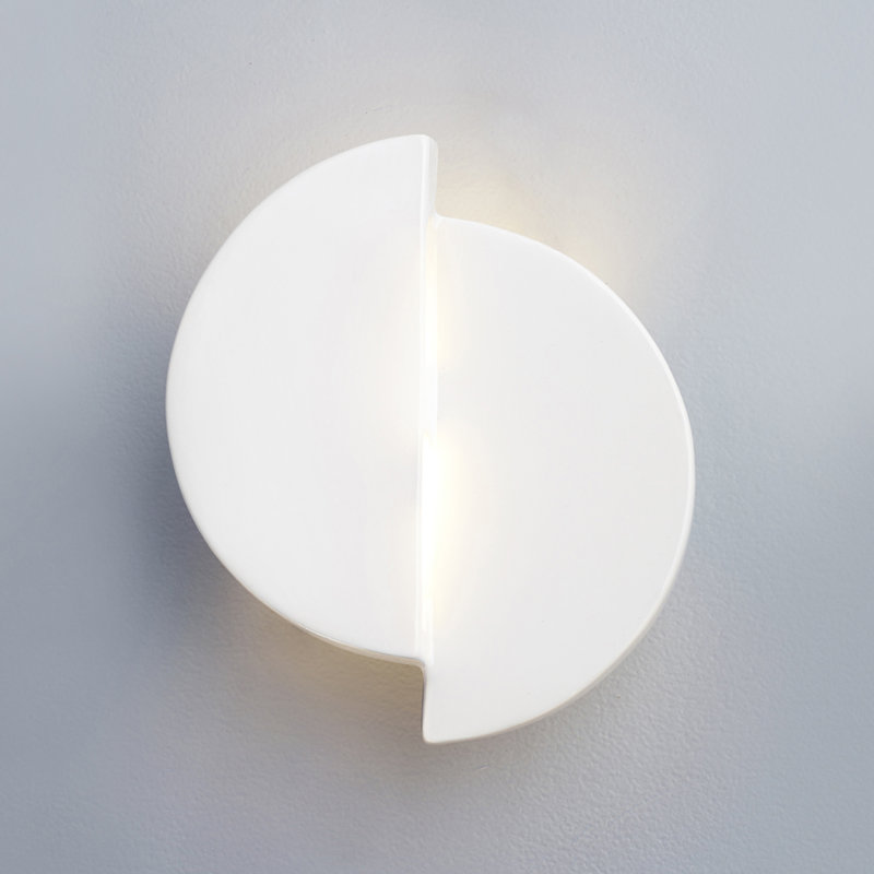Applique murale 1 lumière DEL Tenny, Blanc brillant