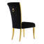 Chaise d'appoint en velours blanche Hrisula