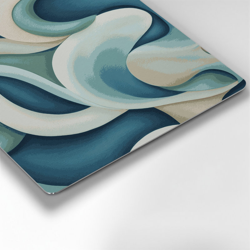 «Abstract Shapes» 22, art mural gris en métal, H 16 po x l 16 po
