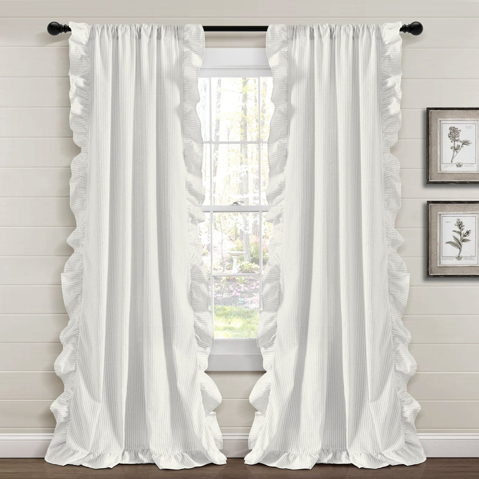 Yolandi Room Darkening Curtain, Light Gray