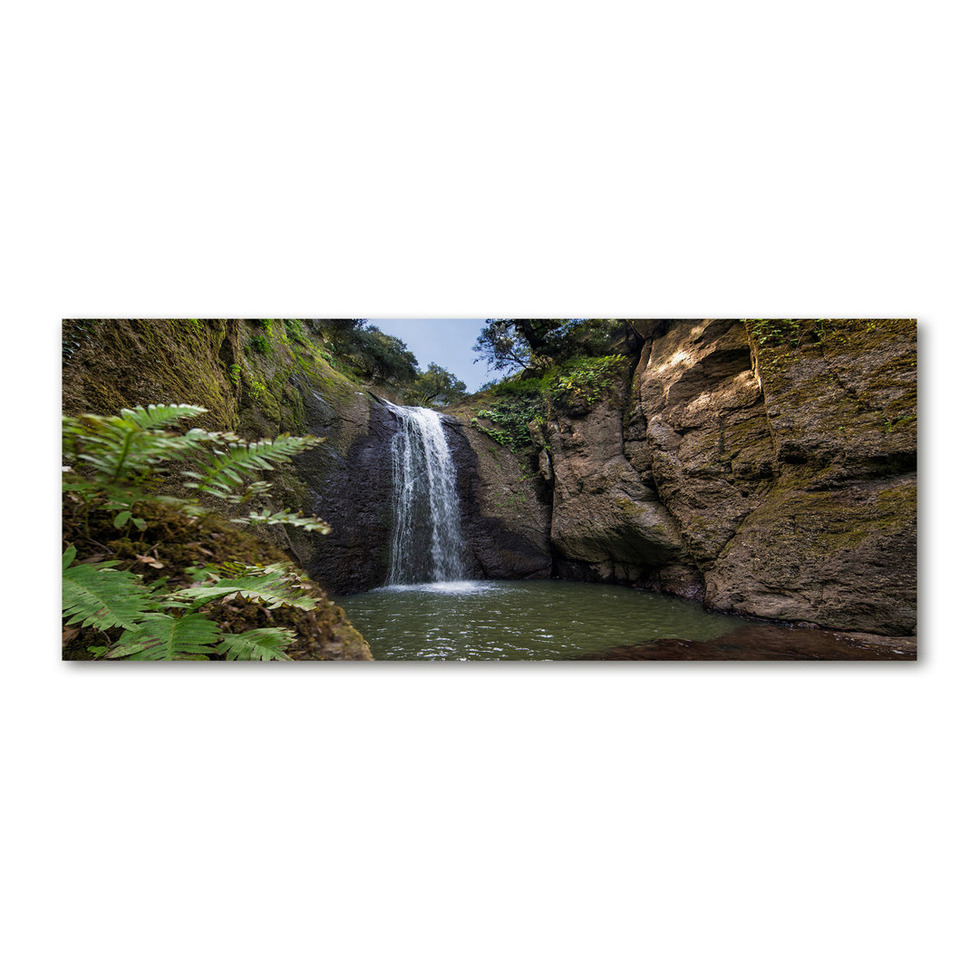 Wasserfall auf Sardinien - Leinwanddrucke auf Wrapped Canvas