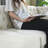 Buttons Tufted Square Arm Sofa Couch,2PCS-1741792011