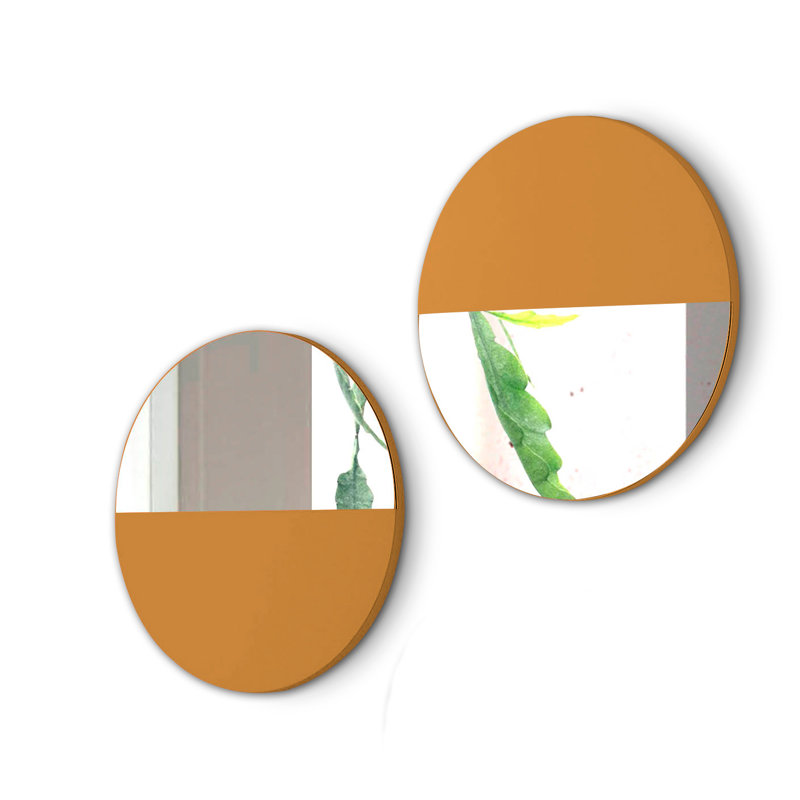 Fryer Flat Wall Mirror, Mustard