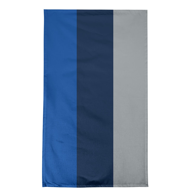 Serviette de thé hockey Anaheim, Bleu royal / bleu marine / gris, Polyester sergé