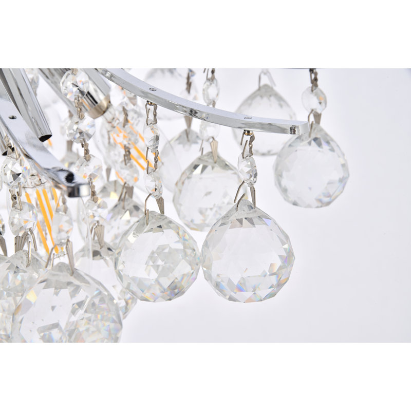 Stoller 6 - Light Dimmable Geometric Chandelier, Chrome