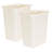 21 Quart Traditional Rectangular Plastic Open Wastebasket Trash Can